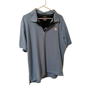Columbia PFG Blue Polo Shirt UNC North Carolina Tar Heels Short Sleeve Size XL